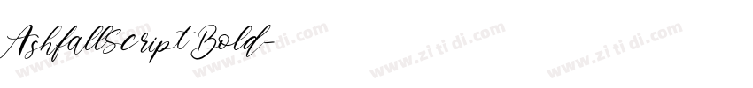 AshfallScript Bold字体转换 AshfallScript Bold字体转换